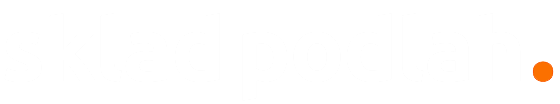 bílé logo skladpodlah.cz
